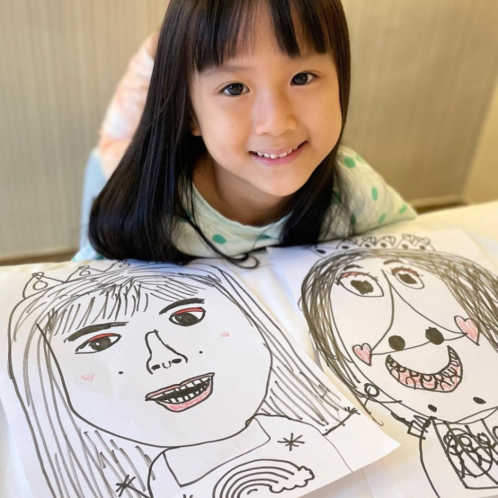 張嘉兒女兒長得非常可愛。